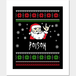 poison santa metal Posters and Art
